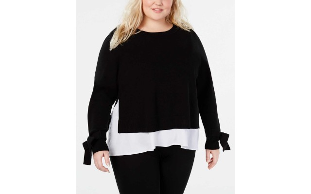  Women's Plus Size Layered-Look Sweaters