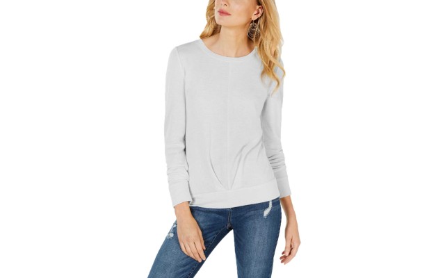 Women’s Plus Size Pleat-Front Sweaters