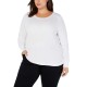  Women’s Plus Size Ribbed Shirttail Pullover Blouse Tops