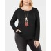  Women’s Plus Size Ribbed Shirttail Pullover Blouse Tops