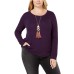  Women’s Plus Size Ribbed Shirttail Pullover Blouse Tops