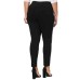  Women’s Plus Size Satin-Stripe Skinny Pants
