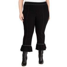 INC International Concepts Women's Plus Size Stitch Bell-Hem Pants