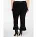  Women's Plus Size Stitch Bell-Hem Pants