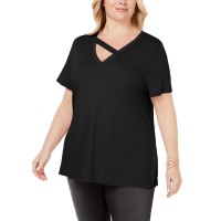 INC International Concepts Women's Plus Size Strap-Neck T-Shirts