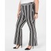  Women's Plus Size Striped Ponte-Knit Boot-Cut Pants