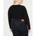  Women's Plus Size Surplice Long-Sleeve Bodysuits Tops