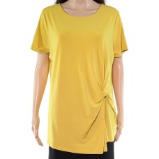 INC International Concepts Women’s Plus Size Twisted Asymmetrical Pullover Blouse Tops