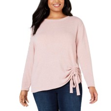 INC International Concepts Women’s Plus SizeTunnel-Tie Pullover Blouse T-Shirt Tops