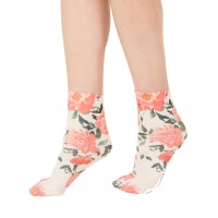 INC International Concepts  Women’s Printed Anklet Socks (Pink)