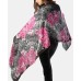  Women’s Python-Print Rose Soft Wrap (Multi Pink)