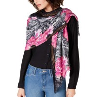 INC International Concepts Women’s Python-Print Rose Soft Wrap (Multi Pink)