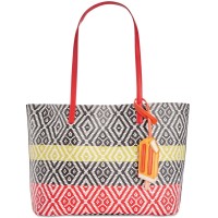 INC International Concepts Women's Reyna Large Handbag Totes, Orange/Yellow, Large