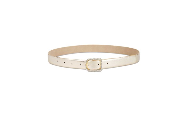  Women’s Rhinestone-Buckle Belt