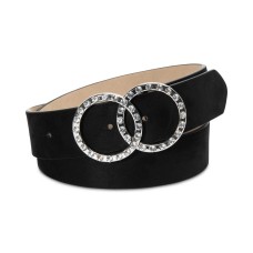 INC International Concepts Women's Rhinestone Double-Circle Belt