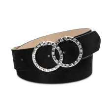 INC International Concepts Women's Rhinestone Double-Circle Belt