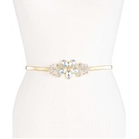 INC International Concepts Women's Rhinestone Plaque Belts