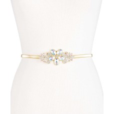 INC International Concepts Women's Rhinestone Plaque Belts