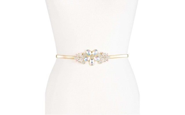  Women's Rhinestone Plaque Belts