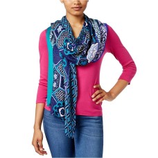 INC International Concepts Women’s Scarf Turquoise Purple Pink Fringe OS New