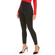 INC International Concepts Women’s Seamless Embossed Animal-Print Leggings