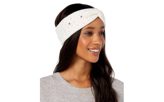  Women's Shine Like The Night Head Wrap, White