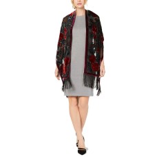 INC International Concepts Women's Sparkle Rose Fringe Wraps