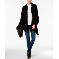 INC International Concepts Women's Starry Night Blanket Wraps, Black