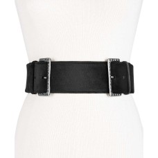 INC International Concepts Women's Studded Double-Buckle Belt