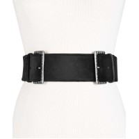 INC International Concepts Women's Studded Double-Buckle Belt