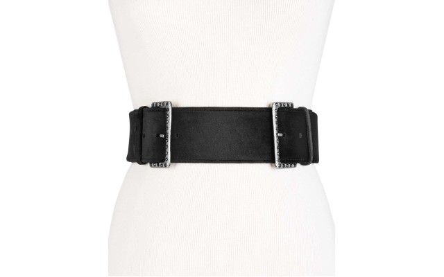  Women's Studded Double-Buckle Belt
