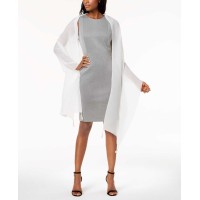 INC International Concepts Women's Tassel Pleated Wraps, White