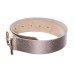  Women’s Textured Shiny Square Buckle Belt