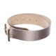  Women’s Textured Shiny Square Buckle Belt