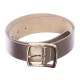  Women’s Textured Shiny Square Buckle Belt