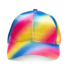 INC International Concepts Women’s Tie Dye Rainbow Baseball Caps, Dark Yellow