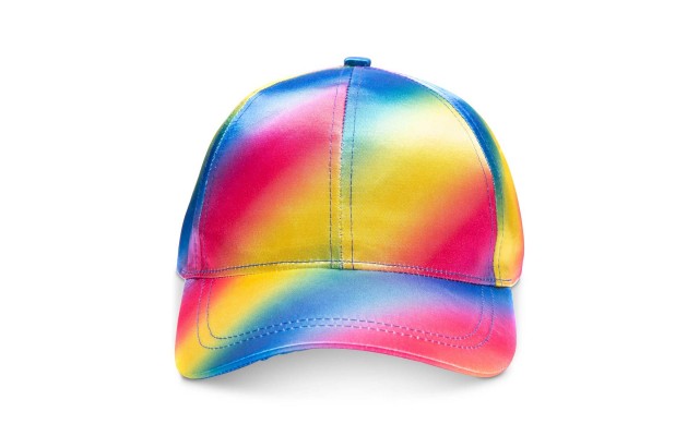  Women’s Tie Dye Rainbow Baseball Caps, Dark Yellow