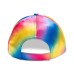  Women’s Tie Dye Rainbow Baseball Caps, Dark Yellow
