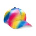  Women’s Tie Dye Rainbow Baseball Caps, Dark Yellow