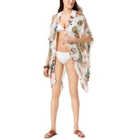 INC International Concepts Women's Tropical-Print Crochet Kimono & Cover-Ups