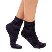INC International Concepts Women’s Velvet Slouchy Crew Socks