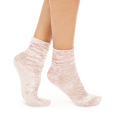 INC International Concepts Women’s Velvet Slouchy Crew Socks