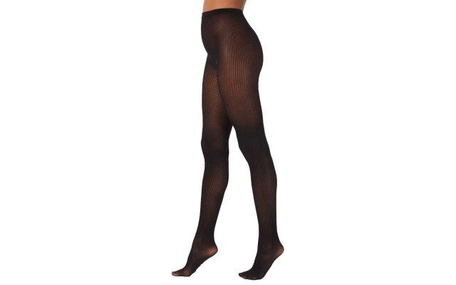  Women’s Vertical Stripe Knit Tights