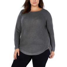 INC International Concepts Women's Waffle-Knit Side-Zip Sweaters