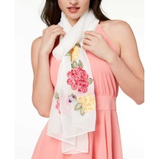 INC International Concepts Womne's Flower Vine Embroidered Scarves
