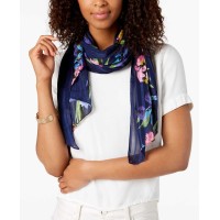INC International Concepts Womne's Iris Bias Scarves, White/Purple
