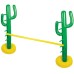 Inflatable Pool Party Games Set,  Summer Water Toys for Cool Outdoor and Poolside Parties for Teens and Kids Including Flamingo with Rings, Pool Party Pong, Double Water Slide and Cactus Limbo Kit