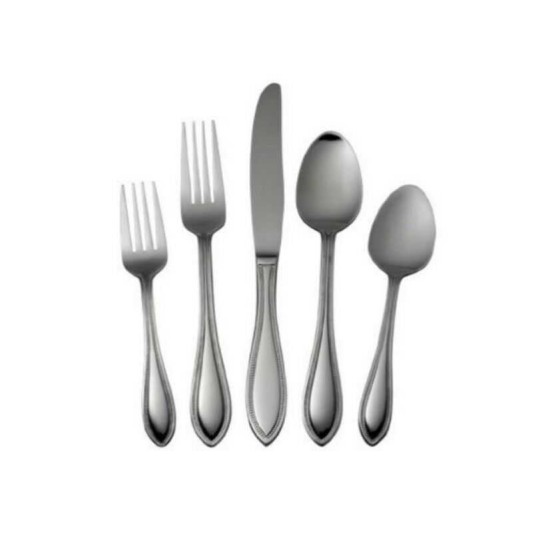 International Stainless American Bead 5-piece Flatware Place Setting