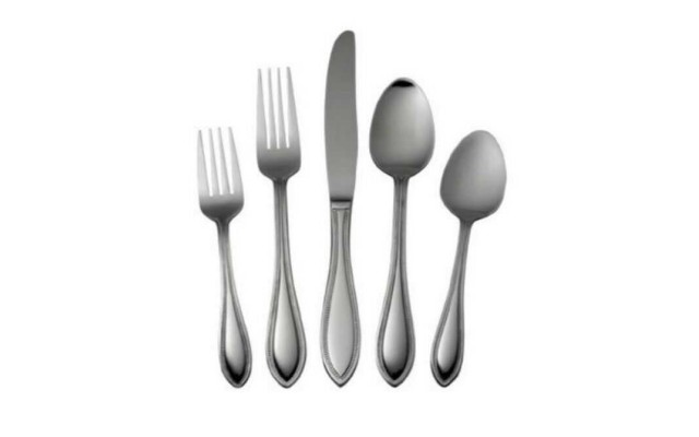 International Stainless American Bead 5-piece Flatware Place Setting