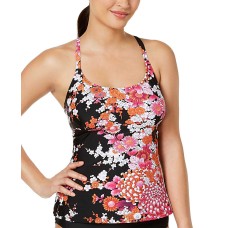 Island Escape Strappy-Back Push-Up Top Women’s Swimsuit (Zen Gardens Printed, 6)